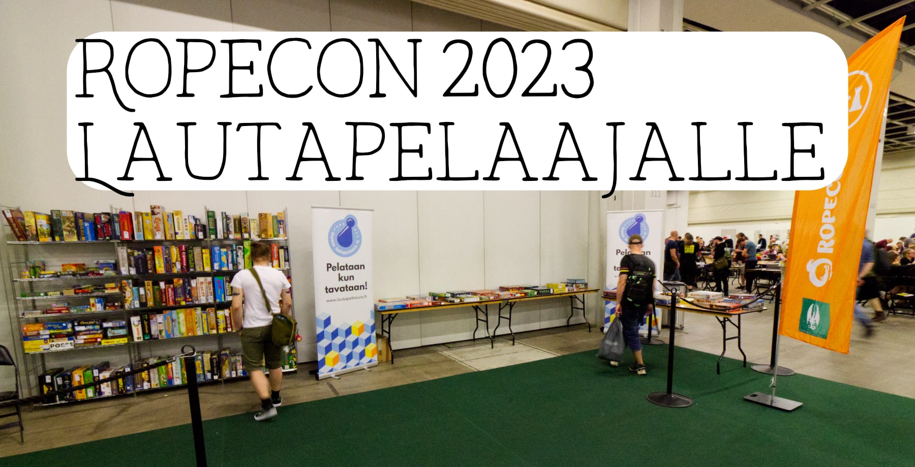 Kuva Ropecon 2022 Suomen Lautapeliseuran pelikirjastosta